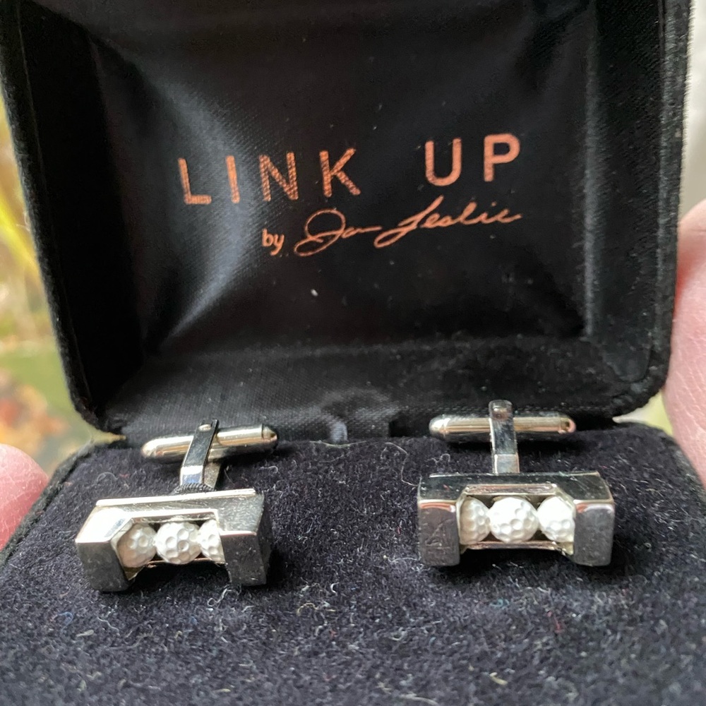 Beautiful Link Up Golfing Cuff Links